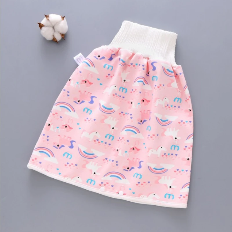 Baby Diaper Skirt Infant Training Pants Cotton Kids Skirt for Leak-proof urine Learning Pants Waterproof Sleeping Kids Nappy