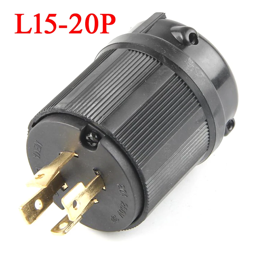 Czarna wtyczka zasilania 20A 30A America Industry Twist Lock L14-30P 6-30P 5-30P 15-30P 18-30P 19-30P L21-30P 20P US Wire Connector Plug