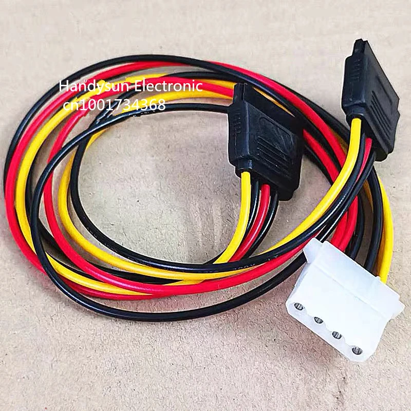 4Pin IDE Female Molex to 2 Female Serial ATA SATA Dual 15pin to 4pin Y Splitter Adapter Hard Drive Power Supply Cable Connector