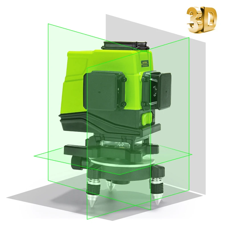 Imagem -02 - Clubiona-núcleo Alemão do Laser para o Assoalho e a Parede com Controlo a Distância Nível do Laser 3d com a Bateria do Li-íon 5000mah Ie12