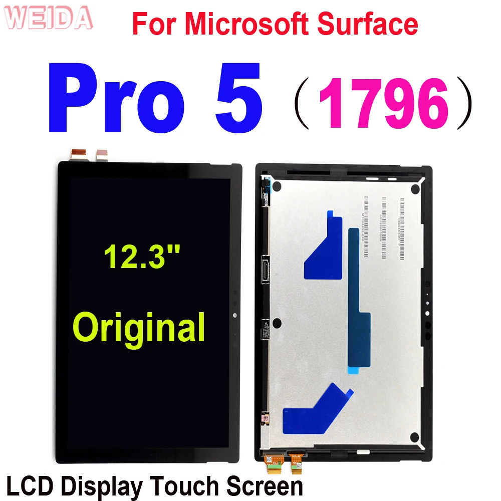 

12.3" Original LCD For Microsoft Surface Pro 5 1796 LCD Display Touch Screen Digitizer Assembly For Surface Pro5 LCD LP123WQ1