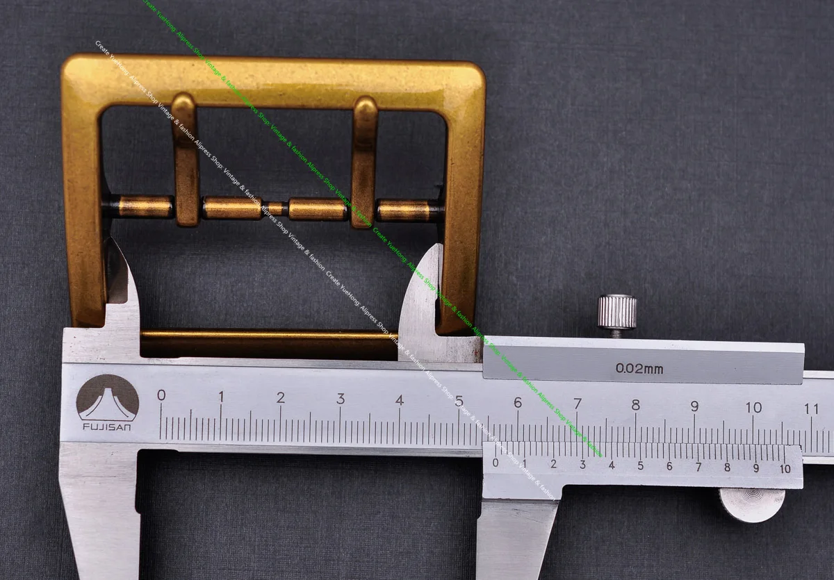 Мужская Западная винтажная Золотая широкая двойная шпилька центральная планка кожевенное ремесло кожаная сменная пряжка для ремня 55 мм