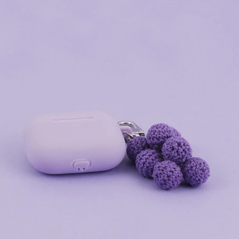 Силиконовый чехол для наушников Apple Air pods Pro, с изображением винограда