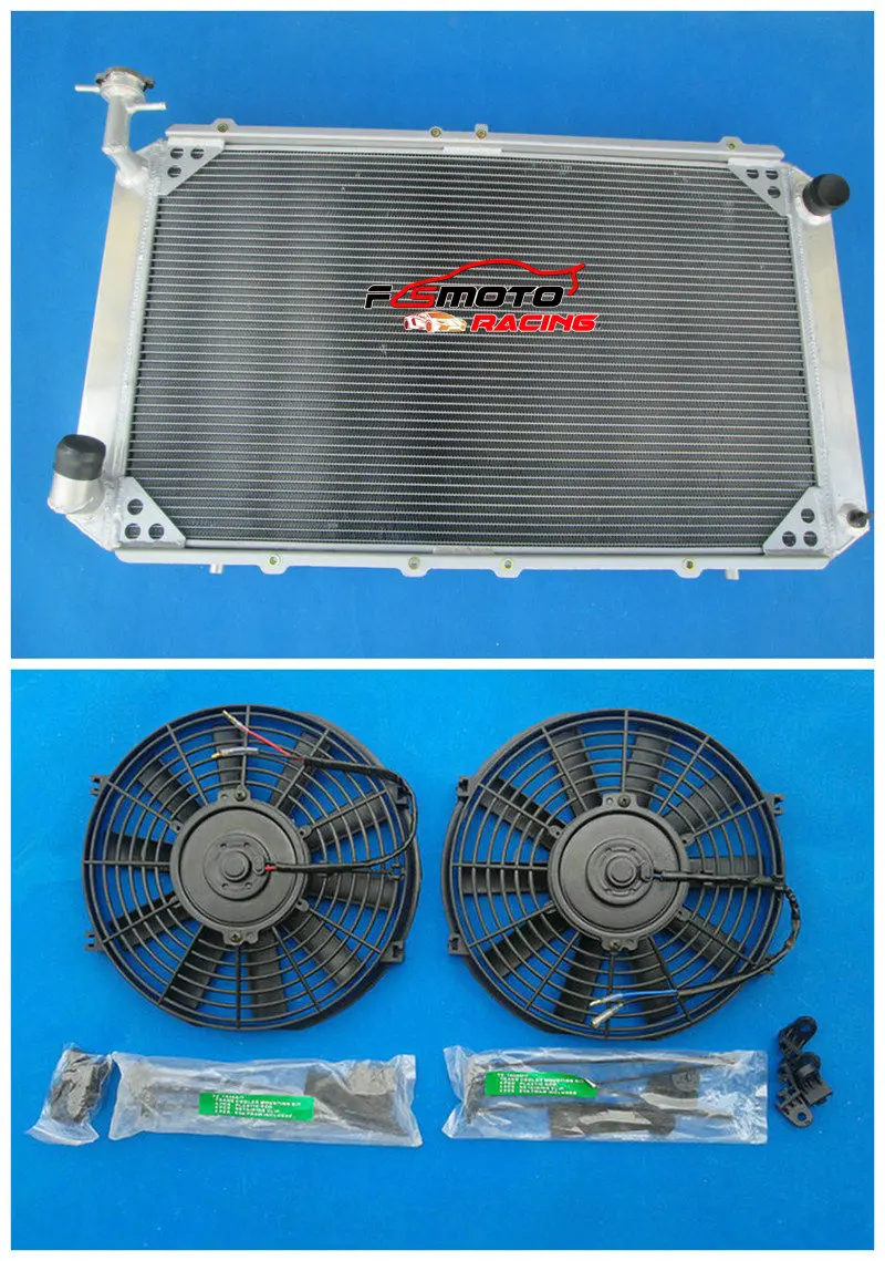 

4 Row Aluminum Radiator + Fan Cooling For Nissan Patrol GQ 2.8 4.2 Diesel TD42 &3.0 Petrol Y60