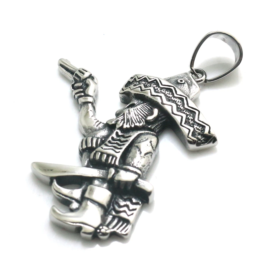 Men\'s 316L Stainless Steel Punk Pirate Newest Pendant Gift