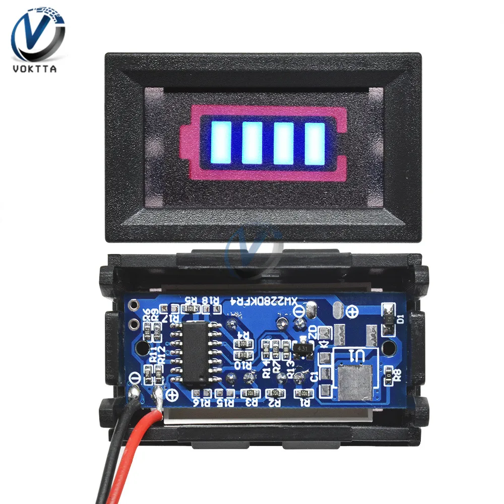 12.6V BMS 1S/2S/3S/4s/5s/6/6S/7S 18650แบตเตอรี่ลิเธียมความจุตัวบ่งชี้จอแสดงผลกล่องเชลล์ป้องกันฝาครอบ Power แบตเตอรี่ทดสอบ