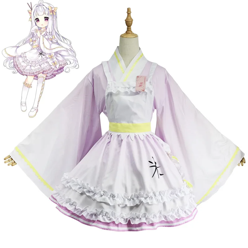 Game Cuisine Dimension Steamed Rice Cosplay Costumes Lolita Dress Halloween Carnival Party Women Cosplay Full Set