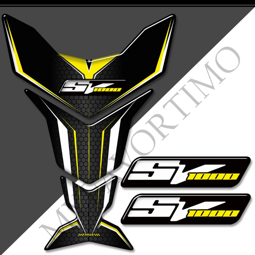 

Tank Pad Fuel Protector Emblem Badge Logo Stickers Decal Knee For Suzuki SV1000 SV 1000 S