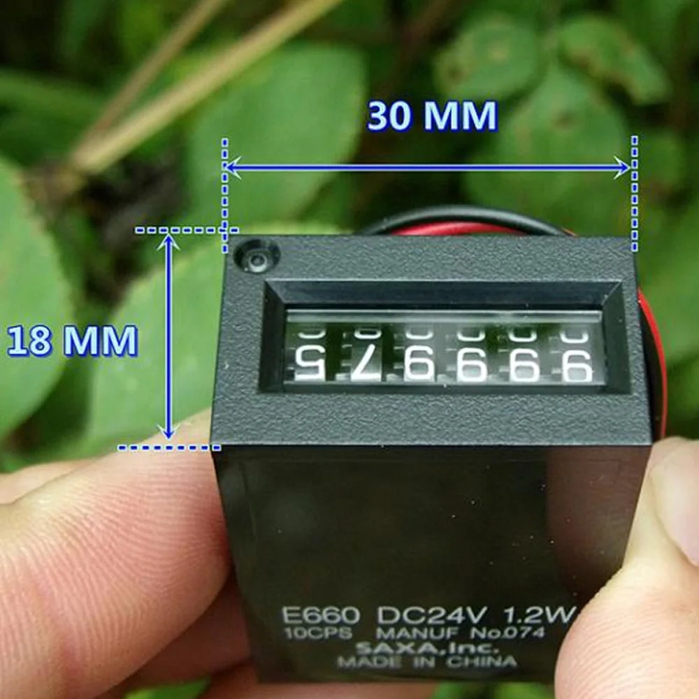 Konica Minolta E660 Elettromagnetica Contatore Cumulativo DC 24V 1.2W 6 Cifre Contatore Numero per Stampante Medico Equitment Parti