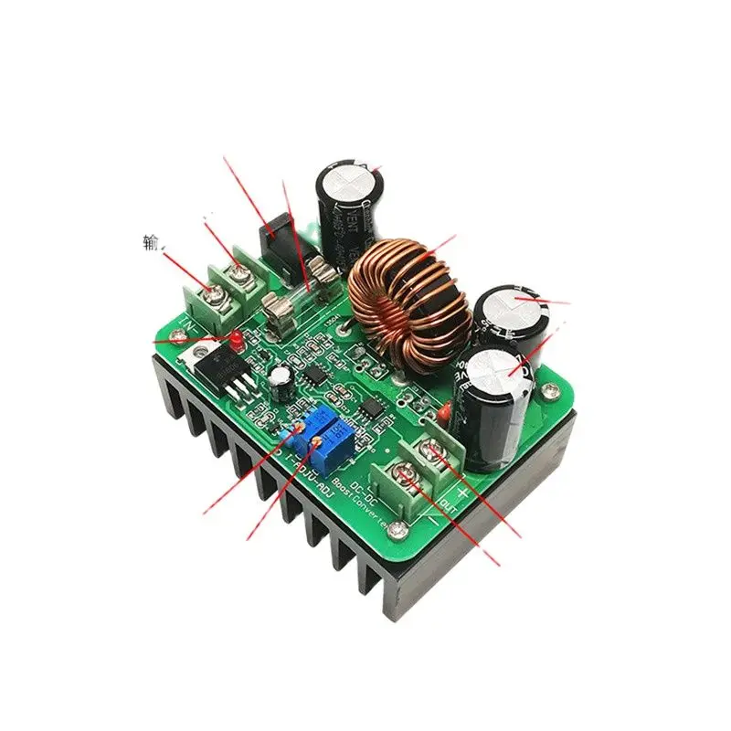 DC-DC Boost Power Module High-Power 600W Solar Notebook Voeding 12-60 Liter 12-80V Verstelbare