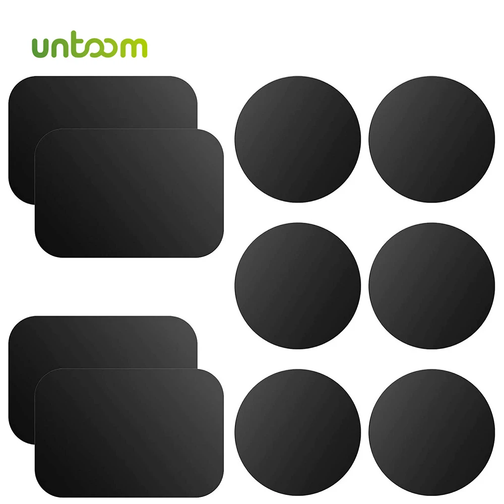 

Untoom Metal Plate for Magnetic Car Phone Holder Iron Sheet Disk Sticker for Magnet Mobile Phone Holder Stand for iPhone