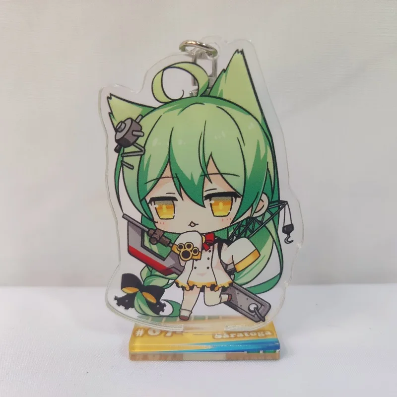 Azur Lane Figure Unicorn Acrylic Keychain Standing Sign Model Plate Desk Decor Christmas Gift Toys Anime Lovers Collection