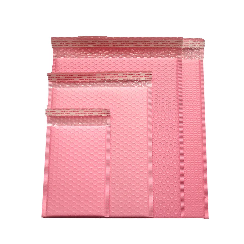 30pcs/lots Clothes Bags Light Pink Poly Bubble Mailer Bags Envelopes Padded Pink Self Sealing Mailer Sealing Mail Sacks