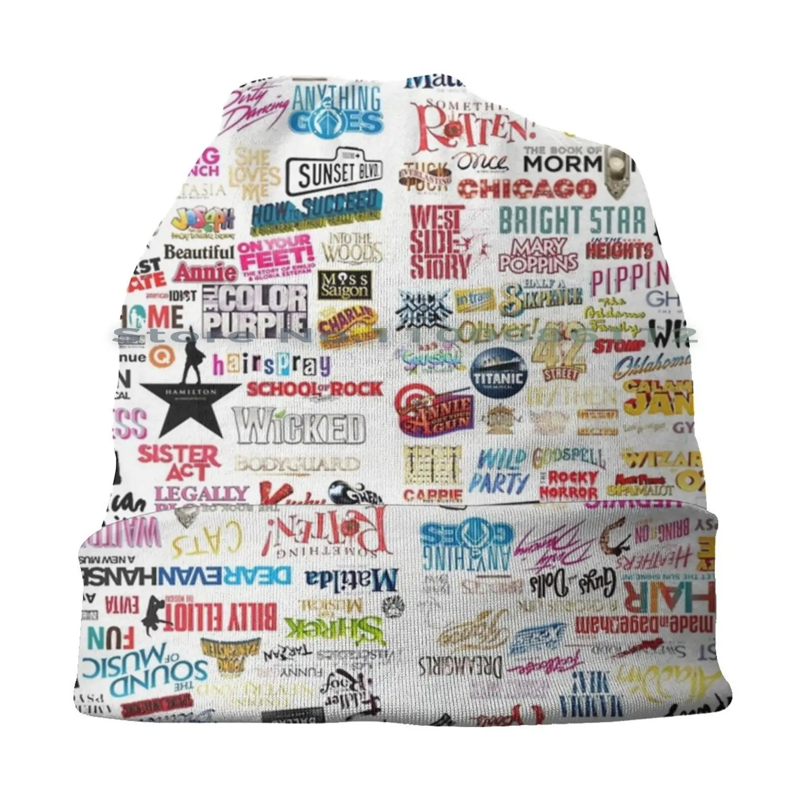 Musicals Beanies Knit Hat Musicals Broadway Favourites Shows Show Tunes Showtunes Shrek Chicago Mormon Book Off West End