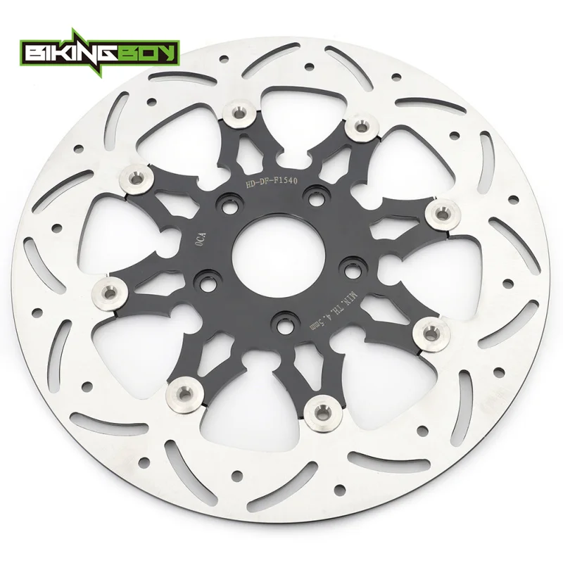 BIKINGBOY For Touring Electra Glide FLHT EFI FLHTCI Road King FLHR Sport Glide FXRT Super Glide FXR 86-99 Front Brake Disc Rotor