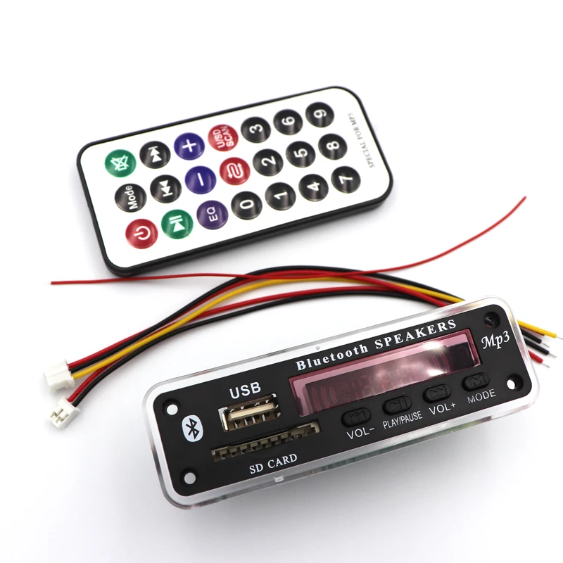 Carte décodeur MP3 WMA sans fil Bluetooth 12V, Module Audio USB TF, Radio musique, lecteur MP3, télécommande pour accessoires de voiture