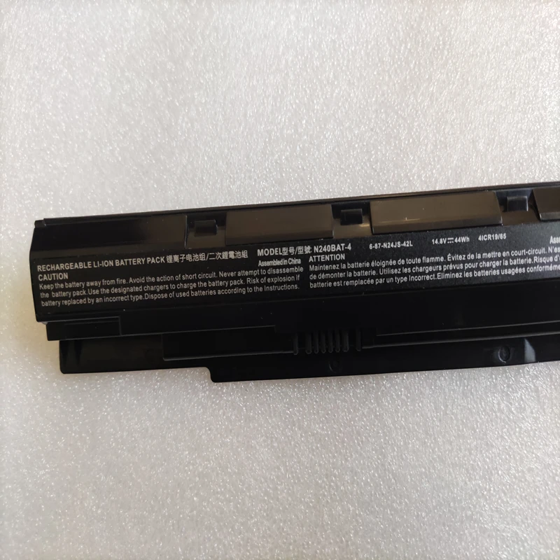 N240BAT-4 6-87-N24JS Battery For Clevo N240BU N240WU JU N250LU N250JU NP3240 Schenker S406 Vayo Fit 15S Haier S420 VJF155F11UCL