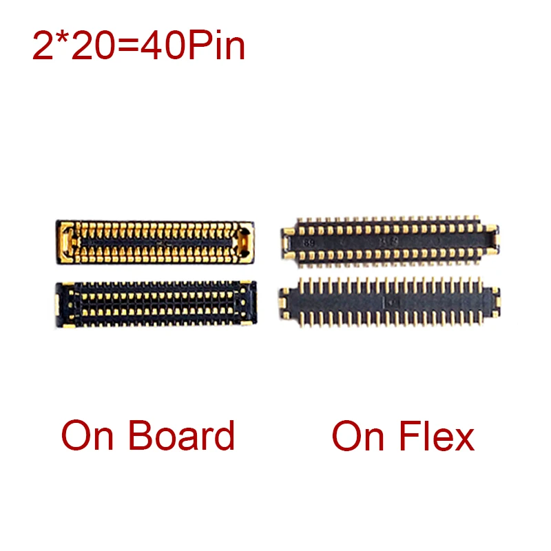 5Pcs 40pin LCD Display Screen Plug FPC Connector On Board For Huawei P Smart S Mate 30 Pro 30Pro Mate30 Mate30pro Flex FPC Port