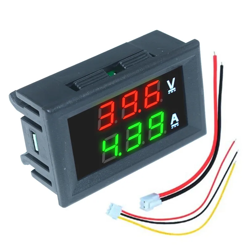 0.56" Dual LED Display Auto Car Mini Digital Voltmeter Ammeter DC 100V 10A Panel Amp Volt Voltage Current Meter Tester Detector