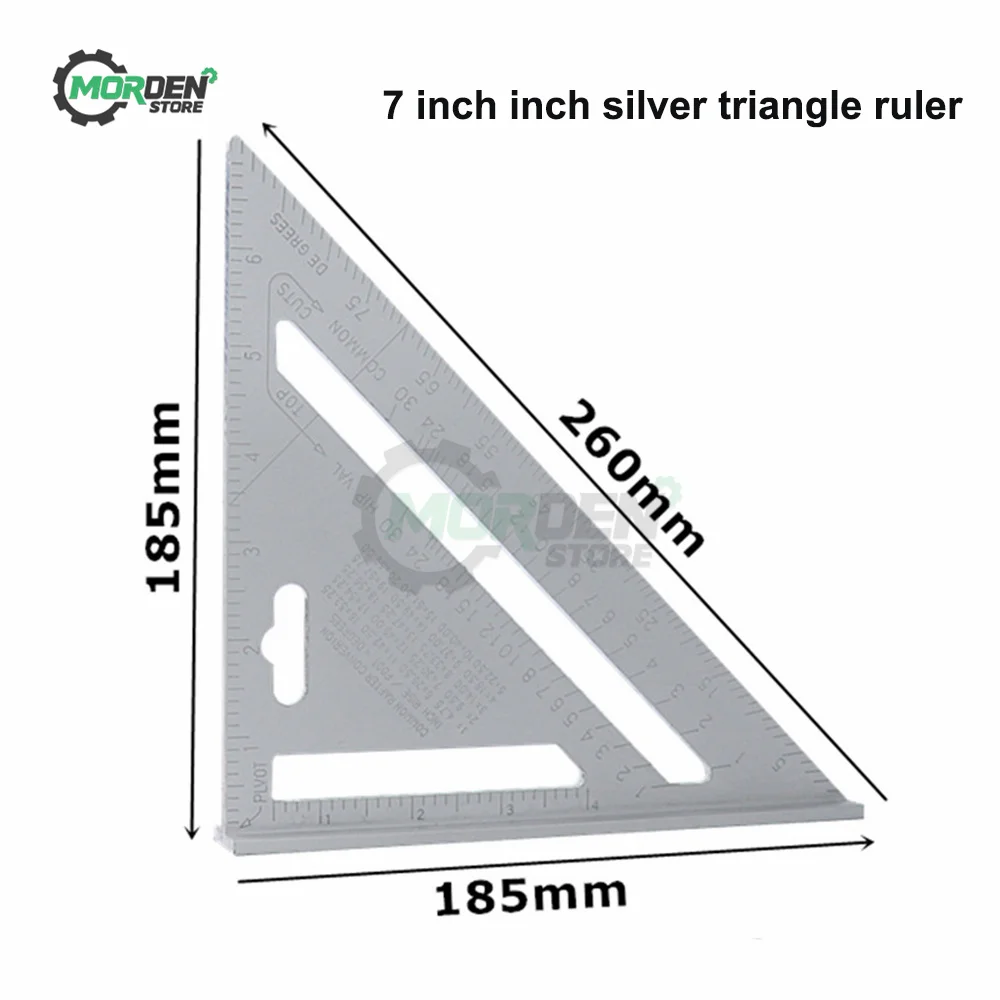 Triangle Ruler Angle Triangular Swanson Try Square Joiner Protractor Construction Ruler Carpenter\'s Marking Woodworking Tools