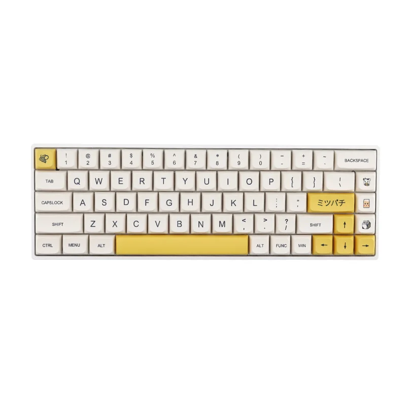 Capuchons de touches de clavier en PBT, 137 touches, profil XDA, par Sublimation, blanc lait, pour clavier mécanique anglais