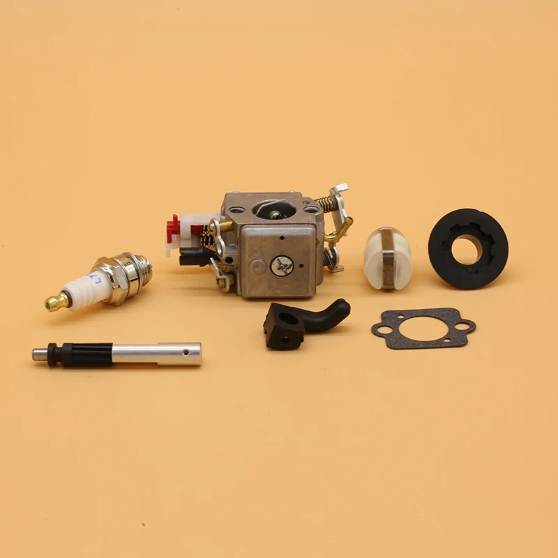 คาร์บูเรเตอร์น้ำมันปั๊มการใช้กรองหนอนเกียร์ Spark Plug สำหรับ Husqvarna 340 345 346XP ชิ้นส่วนลูกโซ่ Zama C3-EL18B Carb 503281812