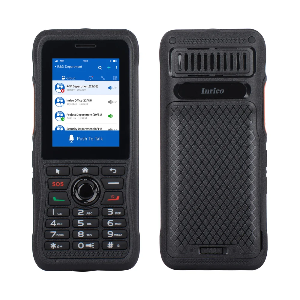 Inrico T310 Zello android Mobile talk radio GPS SOS Network portable radio Touch Screen long distance walkie talkie phone 100 km