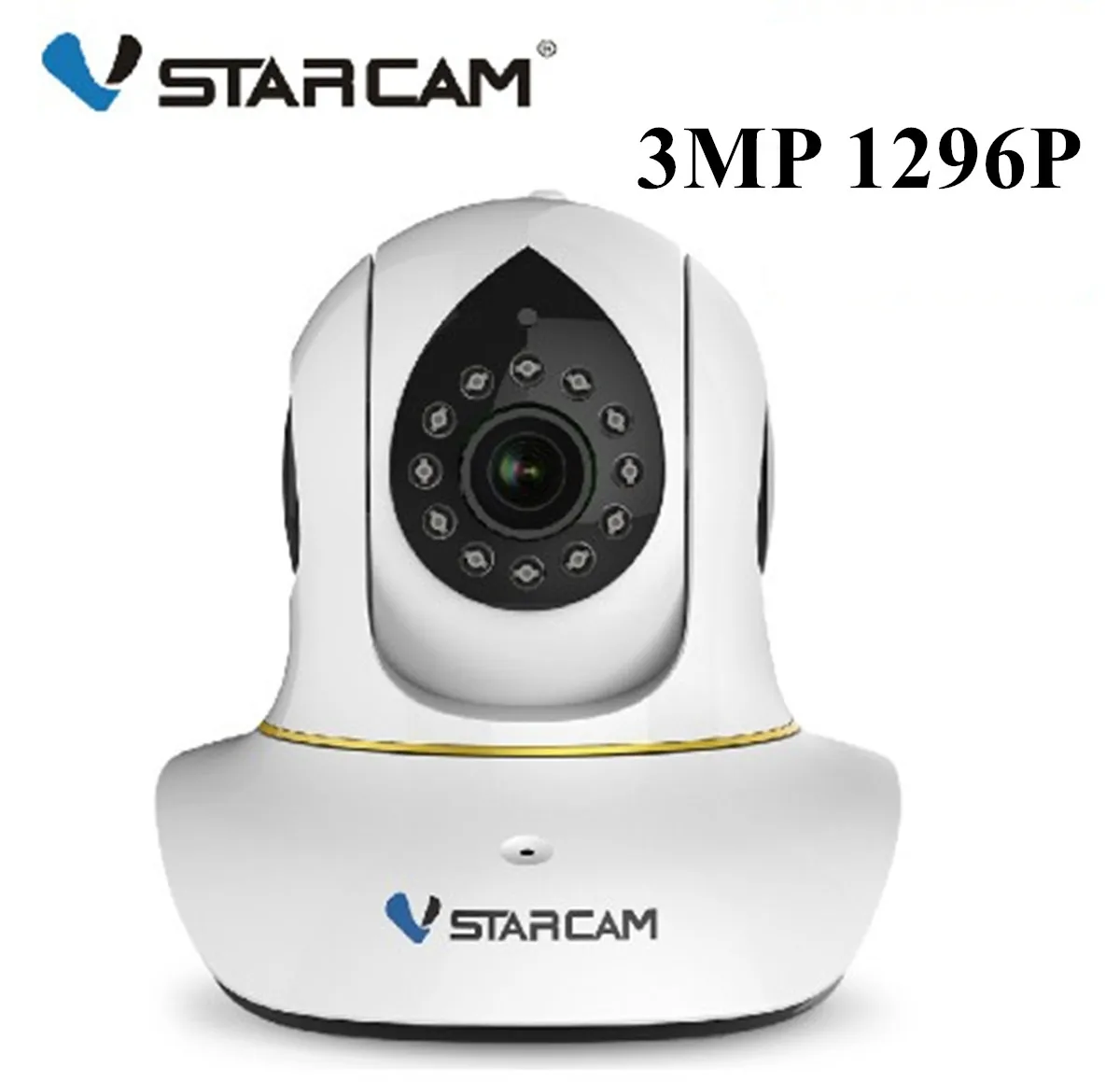 Vstarcam C38S 3MP 1296P   Wireless PTZ IP Camera AI Humanoid Auto Tracking Smoke Alarm Home Security CCTV Monitor