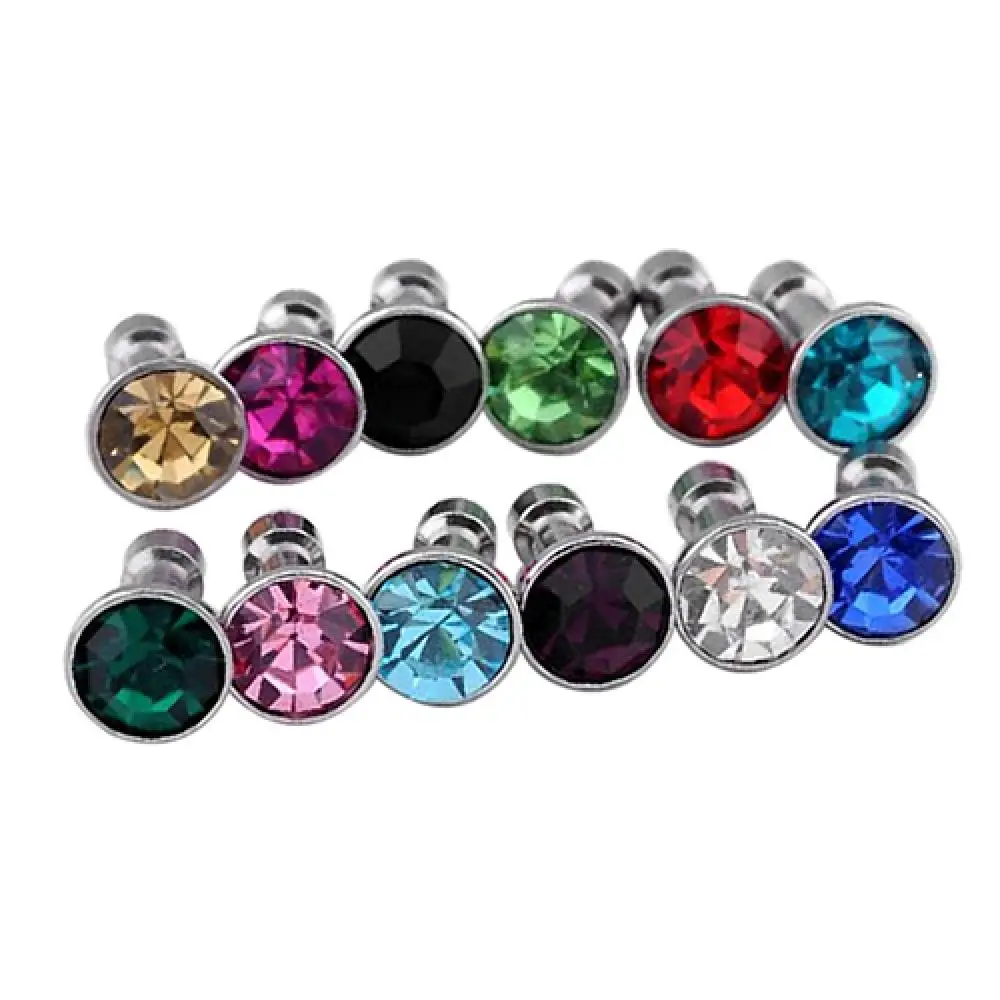 Śliczne 12 sztuk wtyczka przeciwkurzowa słuchawki słuchawki etui z ładowarką Jack słuchawki słuchawki etui z ładowarką Jack na telefon komórkowy