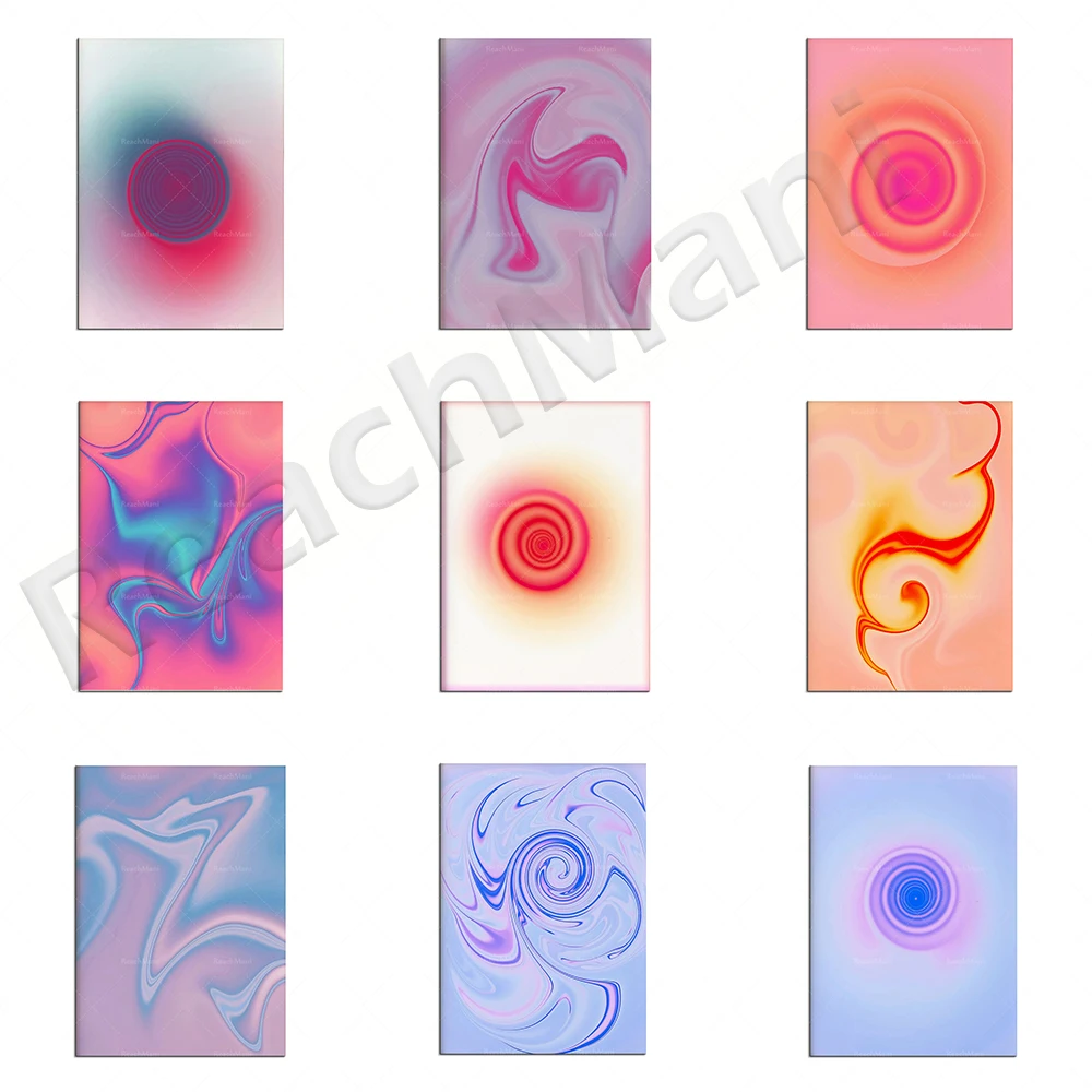 

Halo gradient prints, halo balance gradient color printing, meditation, halo aesthetics, art decoration, beautiful room posters