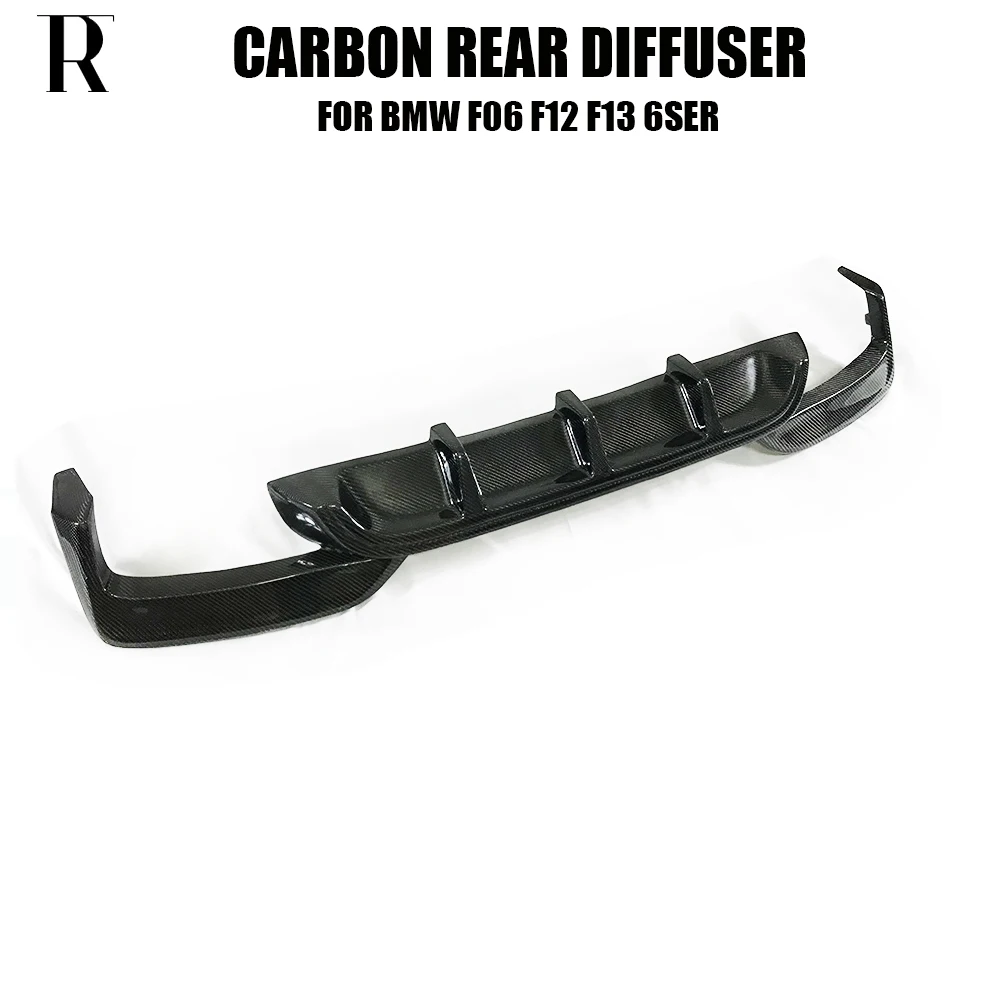 AK Style Carbon Fiber Rear Diffuser for BMW F06 F12 F13 640 650 M Sports & M6 12-16