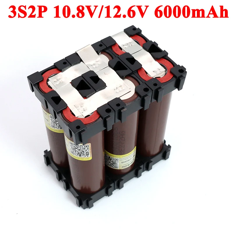 18650 HG2 2S 3S 4S 5S 6S 8S 3000mAh 6000mAh 20 amperów 7.4V 12.6V 14.8V 18V 25.2V 29.6V dla baterii śrubokrętów spawanie akumulatora