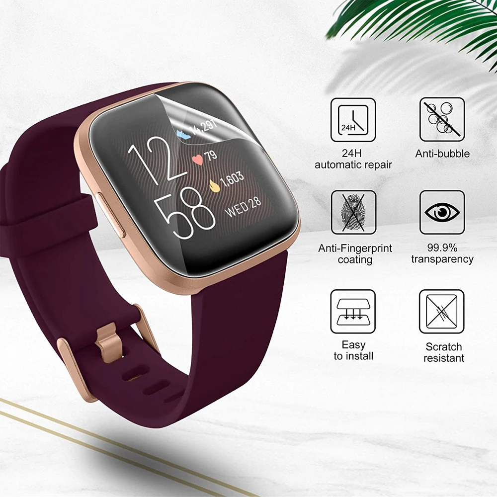 1/2/3/5pcs Ultra thin HD Screen Protector For Fitbit Versa 2 Explosion-proof Hard Protective Film For Versa 2(Only film)