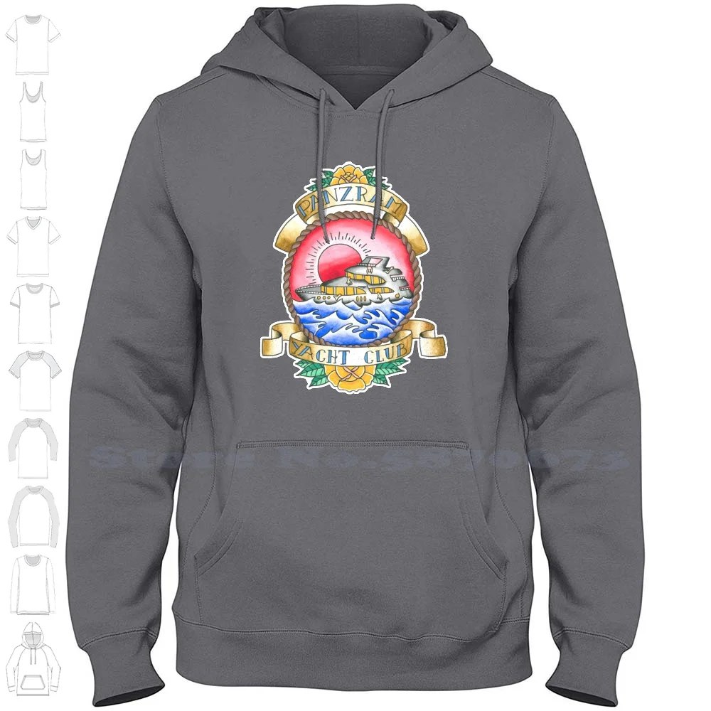 Panzram Yacht Club 100% Cotton Hoodie T-Shirt Last Podcast On The Left Lpotl Lastpod Tattoodesign Tattoo Flash Tattooart