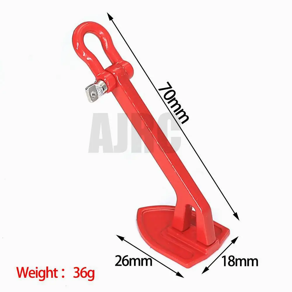 1/10 simulation climbing car decoration ship anchor shovel iron winch trailer ground anchor