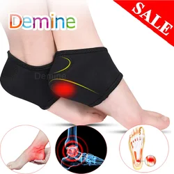 Demine-calcetines para fascitis Plantar para hombres y mujeres, almohadillas para el talón, alivio del dolor agrietado, insertos para el cuidado de los pies, tendinitis de Aquiles, callos