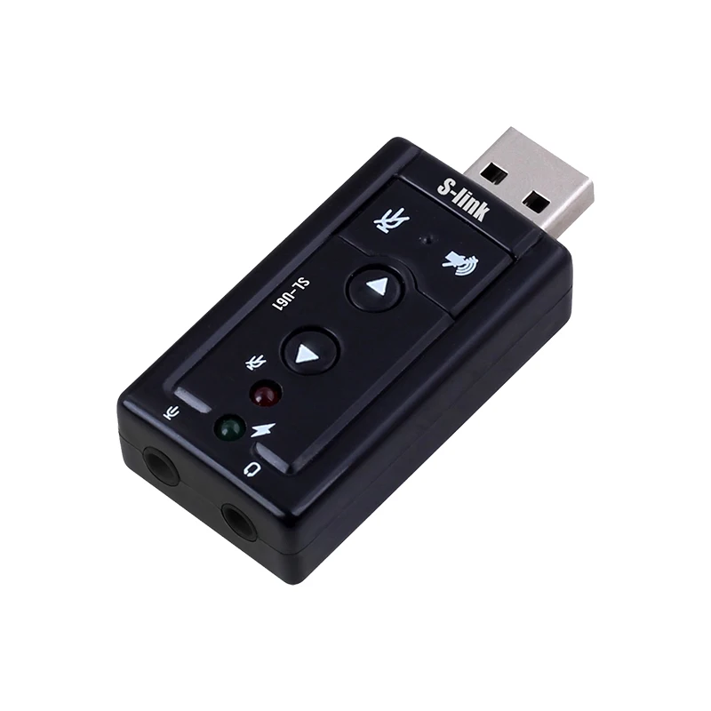 S-LINK SL-U61 USB SOUND CARD 2.0 CONVERTER ADAPTER