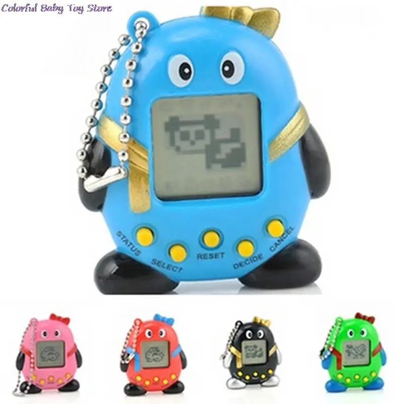 Vật Nuôi Hoài Cổ Thú Nuôi Ảo Mạng Thú Cưng Kỹ Thuật Số Thú Cưng Tamagotchi Chim Cánh Cụt E-Thú Cưng Quà Tặng Máy Chơi Game Cầm Tay Máy