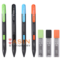 12pcs New Student 2B Holder Exam Mechanical Pencil with Lead Refills Set Office Supplies