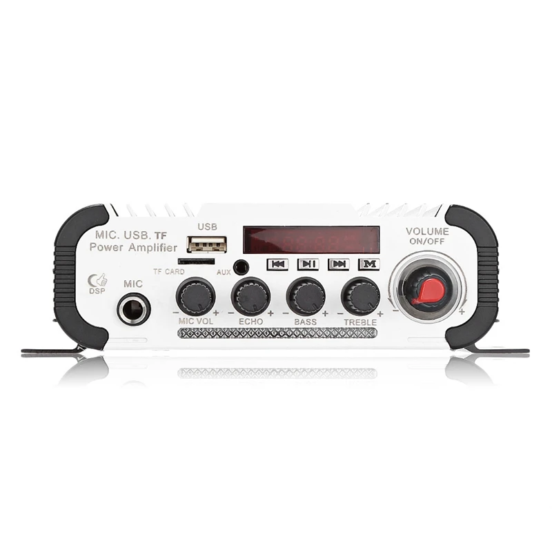 Kentiger Hy - V11 Bluetooth Amplifier 2-Channel Super Bass Audio Amplifier With Remote Controller Tf Usb Fm 85Db Mp3 Fm Radio