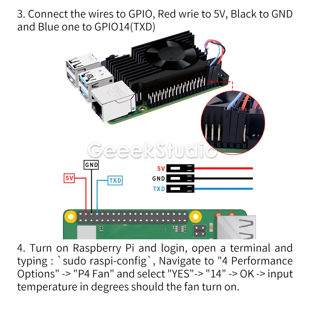 Raspberry Pi 4 Adjustable Speed Fan Armor Lite Heatsink Automatic Shutdown CNC Extreme Cooler PWM Heat Sink For RPI 4 Model B