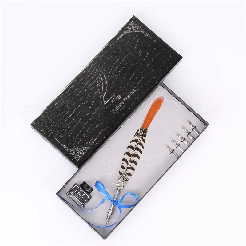 European Style Feather Pen Signature Dip Pen  Creative Gift