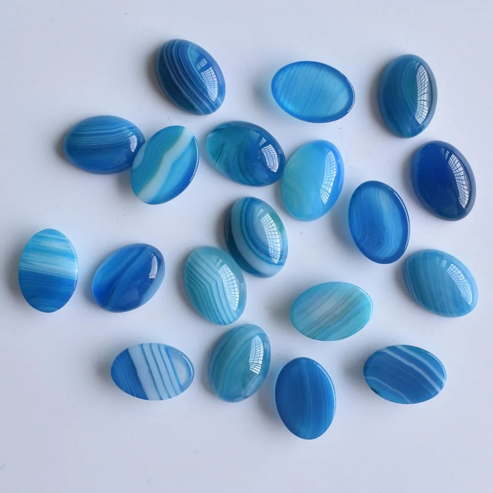 2020 Modischer Bestseller: Gemischte Naturstein-Oval-Cabochons aus Tigerauge und Opal, 10x14mm, Großhandel 50 Stück/Lot, kostenloser Versand – Detail 15