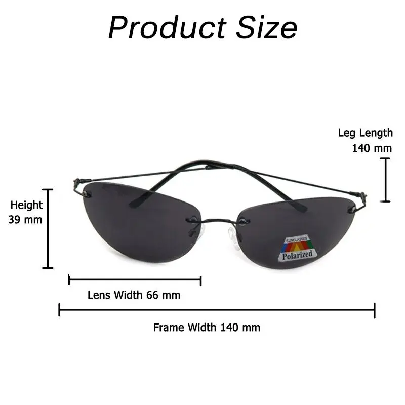 Upgrade Cool Matrix Smith Stil Polarisierte Sonnenbrille Ultraleicht Randlose Männer Fahren Design Polaroid Sonnenbrille Oculos De Sol – Detail 7