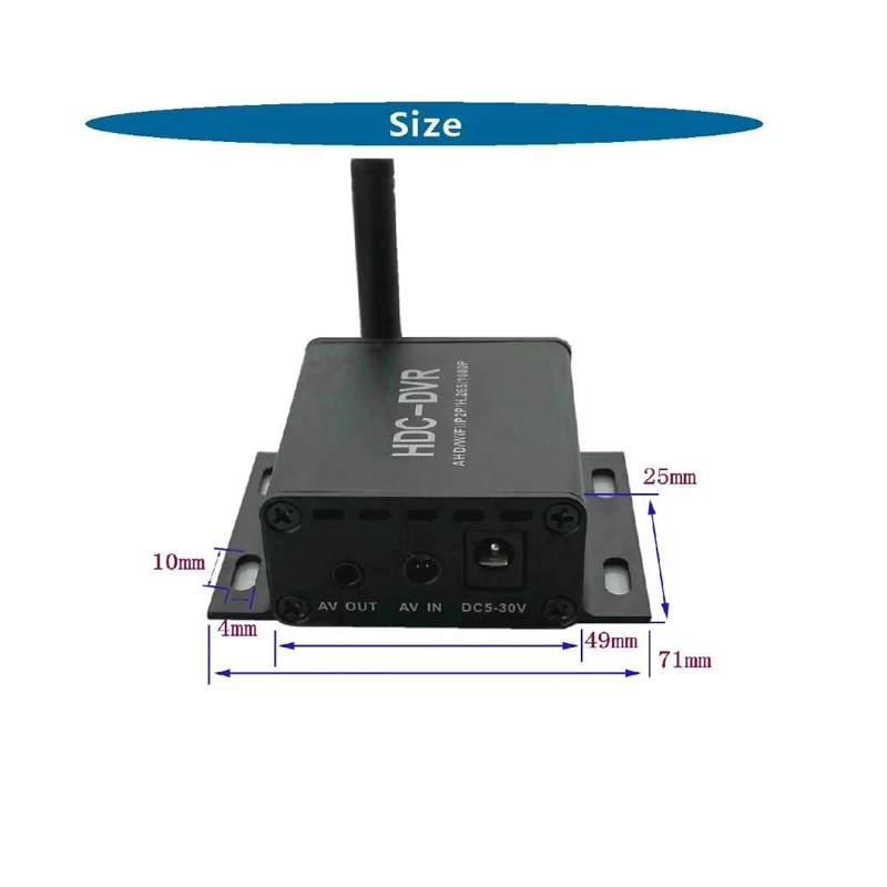 Mini AHD/TVI/CVI HDC DVR Wifi H.265 Motion Senser Recorder Support 720P/1080P AHD Camera TF Card Supported