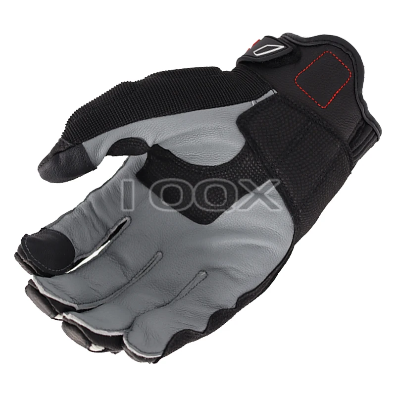 NEW Motorcycle Street Motocross GS Black/Red Gloves For BMW Motorrad Motorbike Leather Gloves