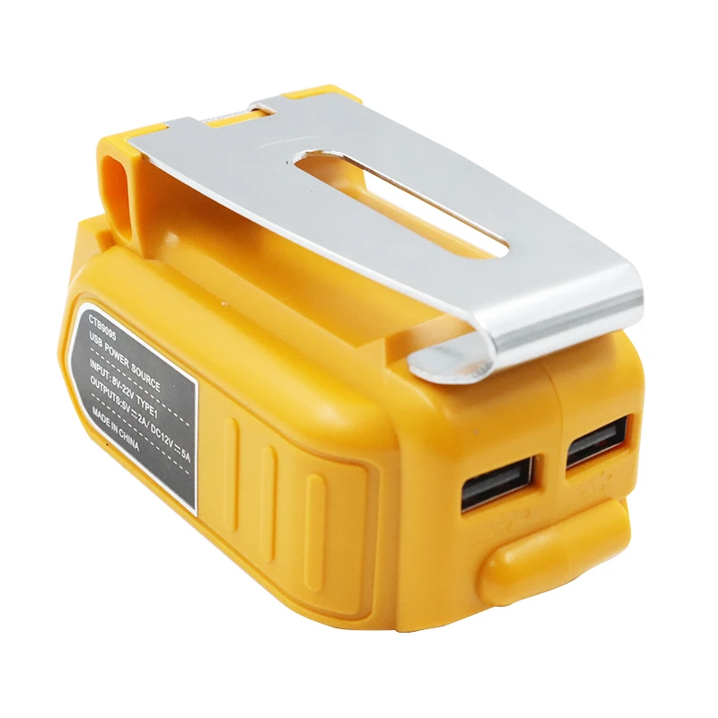 60W 5A Konverter Adapter USB Ladegerät Für DeWalt 20V 18V Lithium-Batterie 12V DC Ausgang Kompatibel elektrische Geräte Auto Lampe – Detail 1