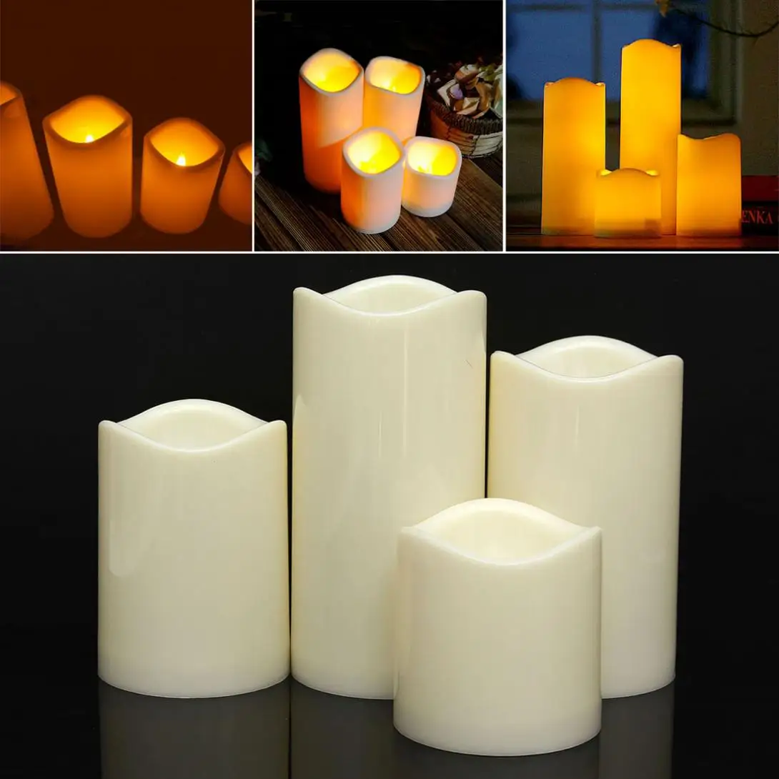 

LED Candles Decoration Cylindrical Flickering Flameless LED Electronic Candle for Wedding Birthday Christmas Lamp Decoration