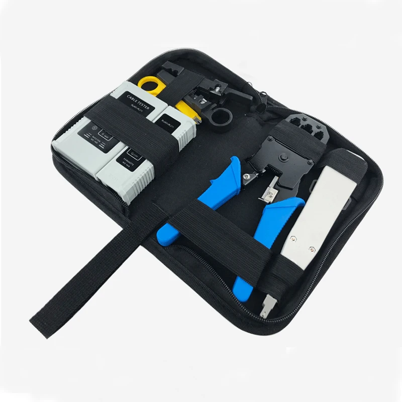 5 pcs/set lan tester RJ45 Crimping pliers Portable LAN Network Repair Tool Kit Cable Tester AND Plier Crimp Crimper Clamp