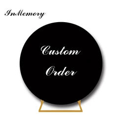 InMemory Personalized Photography Background Special Link For Custom Round Circle Backdrops Vinyl Or Elastic